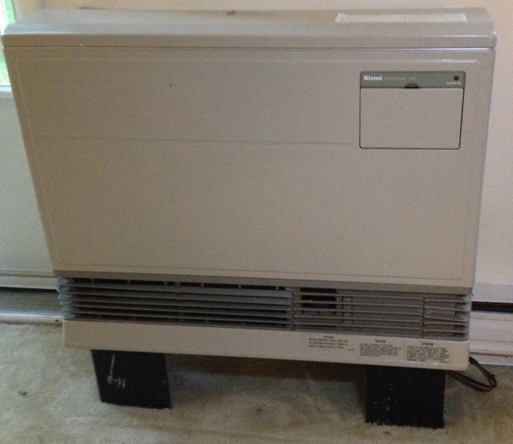 The new heater, a Rinnai  Energy Saver-551F